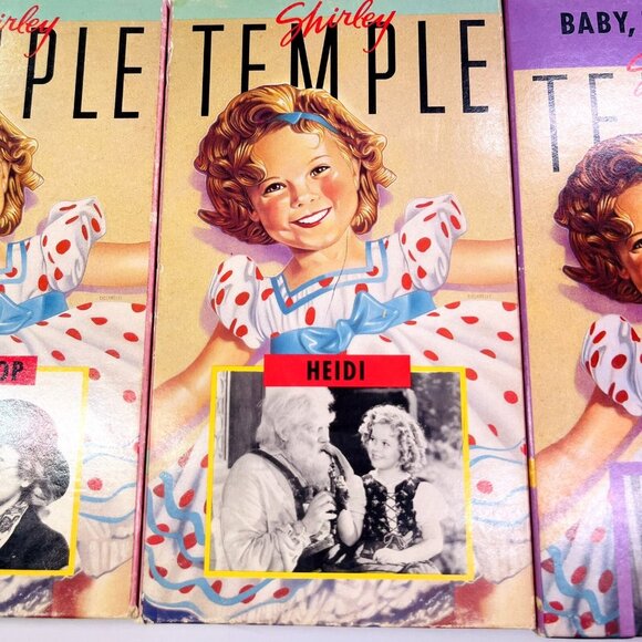 Shirley Temple Collection VHS Box Set: Curly Top Baby Take A Bow & Heidi - Picture 7 of 8